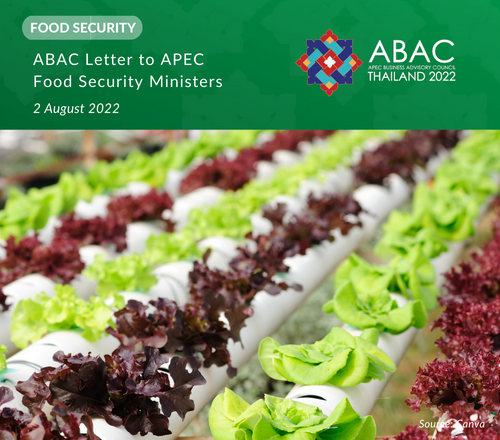 ABAC Letter to APEC Food Security Ministers